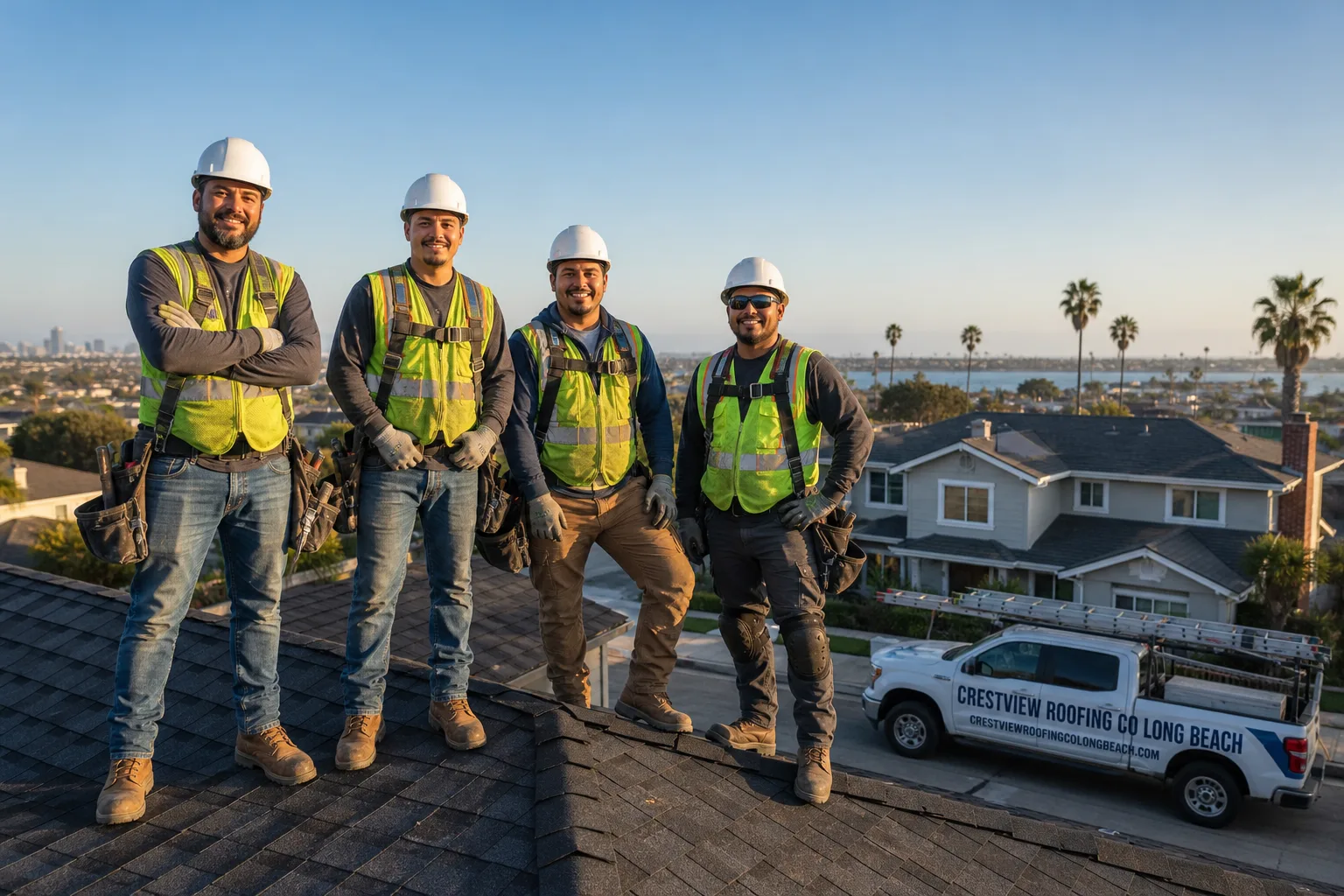 Crestview Roofing Co Long Beach roofing team